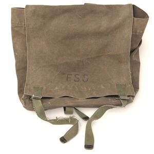 Vtg US Forest Services USFS FSS Type 1 Canvas Rucksack Field Bag Packsack 1960s
